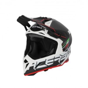 CASCA ACERBIS STEEL CARBON H-22-06 - BLACK/RED