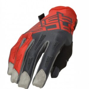 GLOVES MX-X-H HOMOLOGATED - RED/GREY
