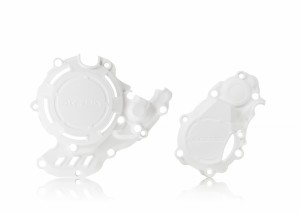 PROTECTII MOTOR STANGA-DREAPTA X-POWER KIT PROT. 4-STROKE KTM SXF 250/350 16/22 + HUSKY FC 250/350 16/22 + GASGAS MC-EC 21/23 - WHITE