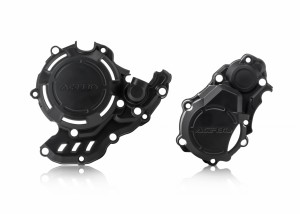 PROTECTII MOTOR STANGA-DREAPTA X-POWER KIT PROT. 4-STROKE KTM SXF 250/350 16/22 + HUSKY FC 250/350 16/22 + GASGAS MC-EC 21/23 - BLACK