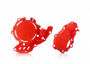 PROTECTII MOTOR STANGA-DREAPTA X-POWER KIT PROT. 4-STROKE KTM SXF 250/350 16/22 + HUSKY FC 250/350 16/22 + GASGAS MC-EC 21/23 - RED