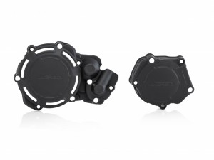 PROTECTII MOTOR STANGA-DREAPTA X-POWER ENGINE PROTECTORS YZ 250 05/24 + FANTIC 125 21/24 - BLACK