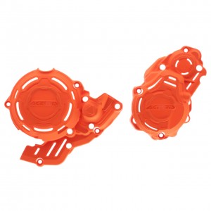 PROTECTII MOTOR STANGA-DREAPTA X-POWER EXC-F 250/350 KTM 24 + GASGAS ECF 250-350 24 + HUSQ FE 250-350 24 - ORANGE
