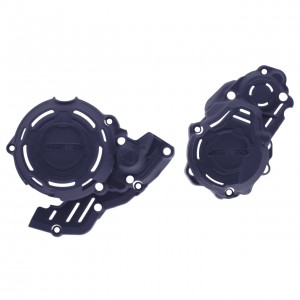 PROTECTII MOTOR STANGA-DREAPTA X-POWER EXC-F 250/350 KTM 24 + GASGAS ECF 250-350 24 + HUSQ FE 250-350 24 - BLUE