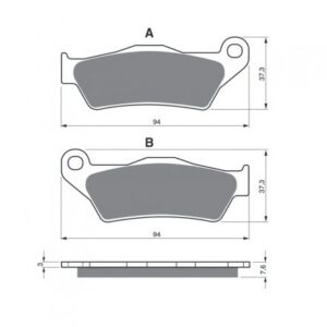 Placute de frana GOLDFREN AD pentru KTM EXC (XC) 125 (1999-2016)