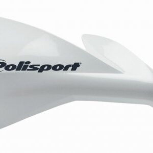 Handguard POLISPORT SHARP with universal mounting kit Alb pentru KTM EXC (XC) 125 (1993-2023)