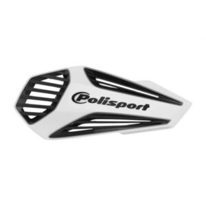 Handguard POLISPORT MX AIR with universal handlebar mounting kit White / Black pentru KTM EXC (XC) 125 (1993-2023)