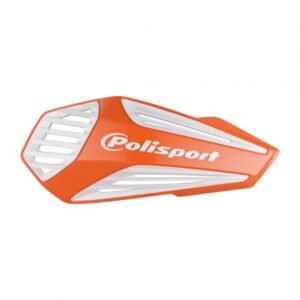 Handguard POLISPORT MX AIR with universal handlebar mounting kit ORK-16 / White pentru KTM EXC (XC) 125 (1993-2023)