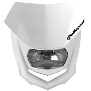 Far POLISPORT HALO White/white pentru KTM EXC (XC) 125 (1993-2023)