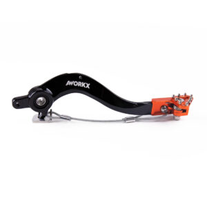 X-GRIP PEDALA FRANA 125-530 SX/SXF/EXC 08-15, 250-450EXC/EXCF 12-16  orange/blac